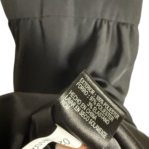 Gianni Bini Black Sequin Embellished Flutter Sleeve V-Neck A-Line Dress Size 2 - Picture 7 of 10